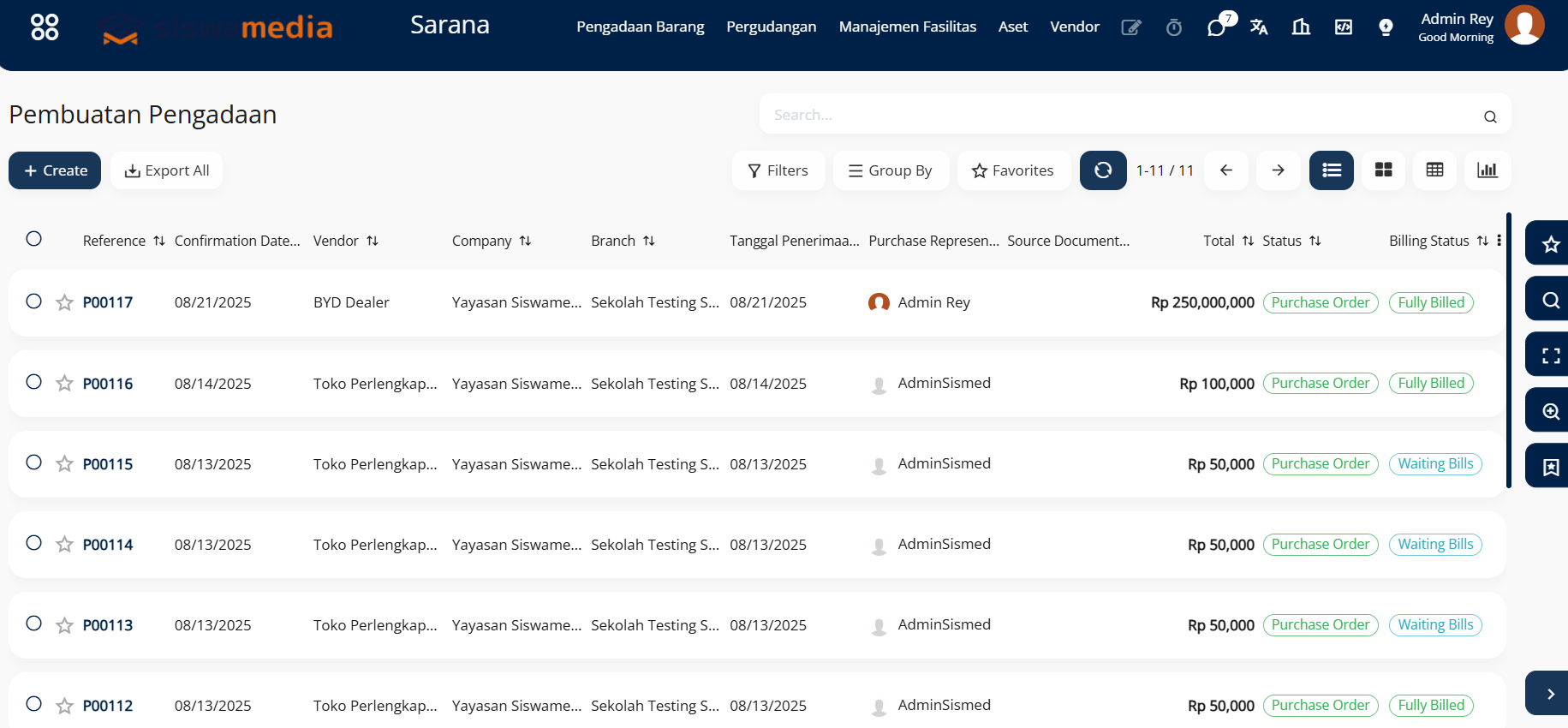 Fitur “Sarana Prasarana” dari Siswamedia, Kelola Aset Sekolah Jadi Lebih Efisien dan Terkontrol
